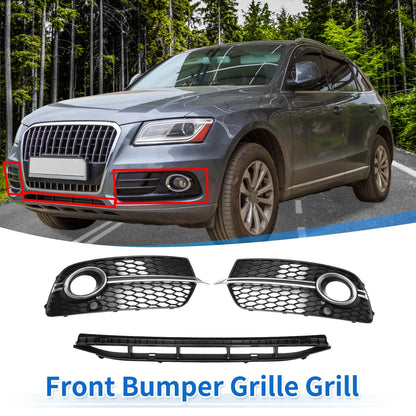 Set of 1 Front Lower Bumper Grille for Audi Q5 (2017) No.8R0807681S Black
