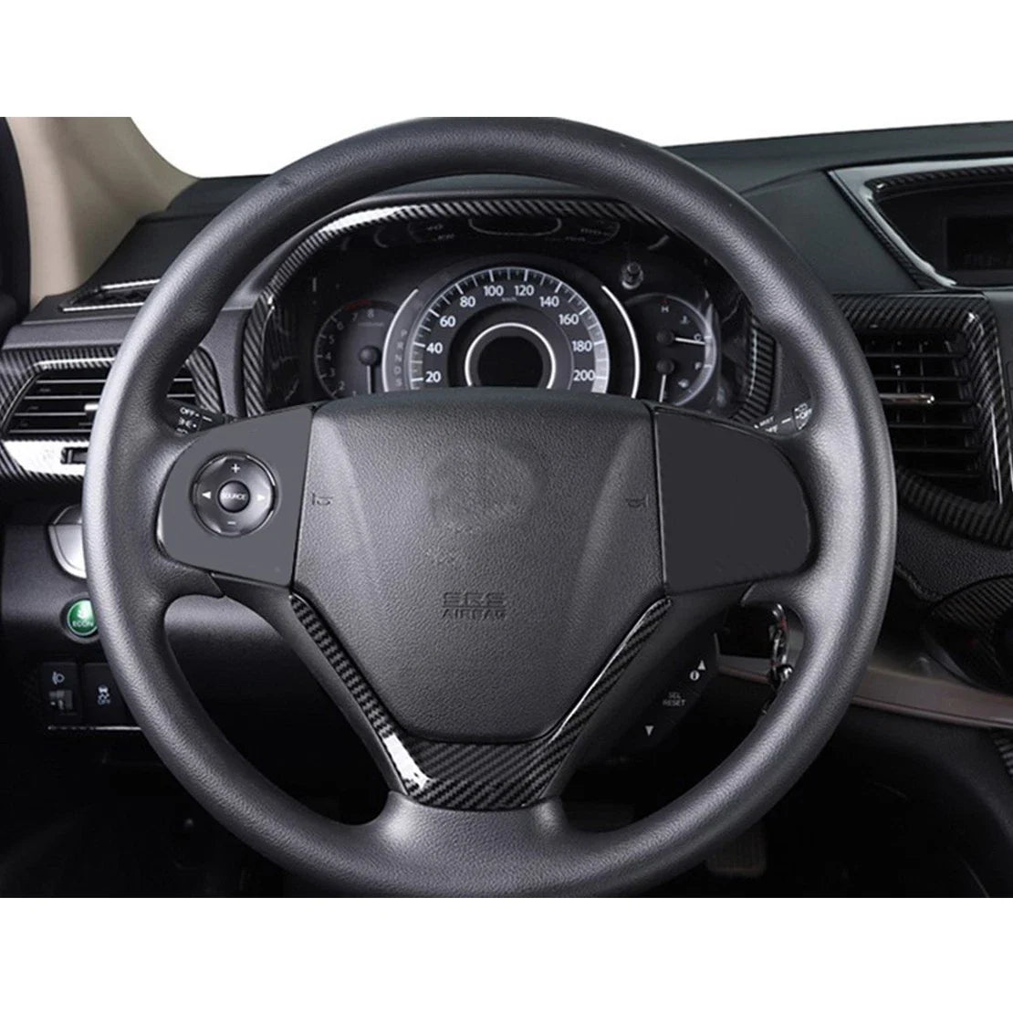 Carbon Fiber Steering Wheel Trim for Honda CR-V 2012-2016 (2012-2016)