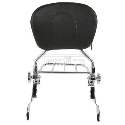 Backrest Sissy Bar Luggage Rack for Harley Touring Street Glide (2009-2025)