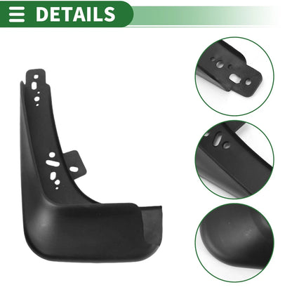 Mud Flaps Splash Guards for Chevrolet Aveo Saloon (2014-2016) with Mounts