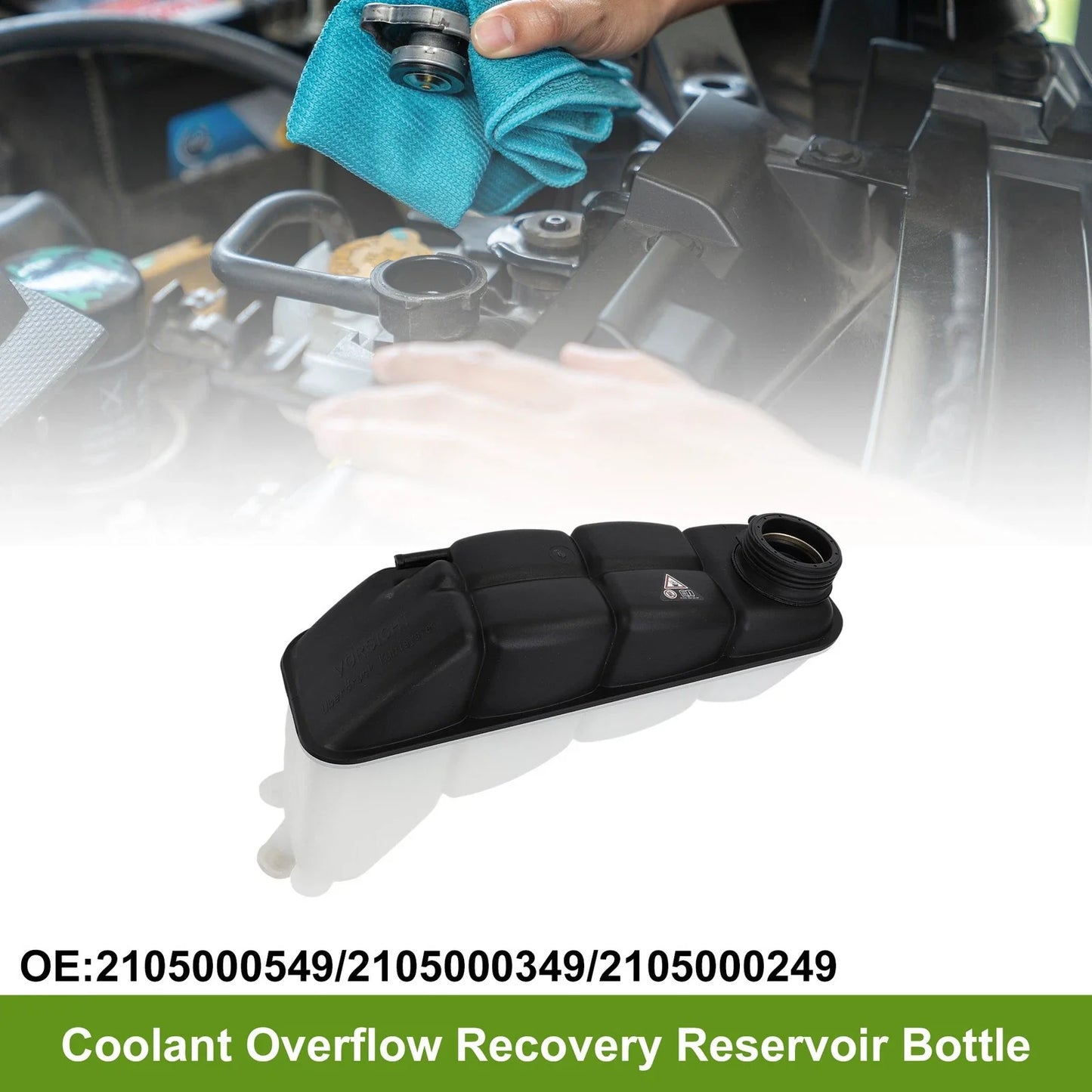 Coolant Expansion Overflow Tank for Mercedes-Benz E55 AMG, E430 (2000-2006)