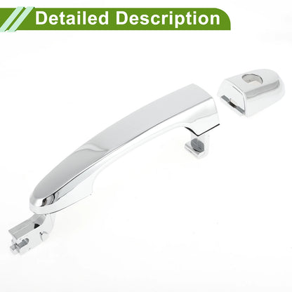Exterior Door Handle for Hyundai Kia (No. 826511F000) Front Left Silver Tone