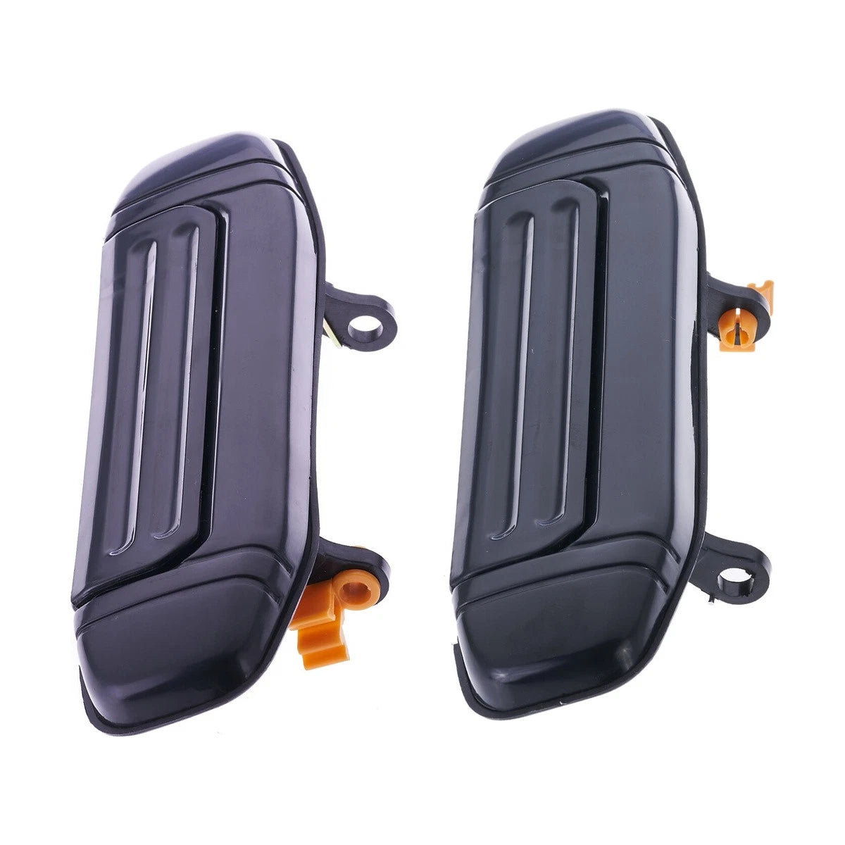 Set of 2 Outer Door Handles for Mitsubishi Pajero (1991–2000) Black
