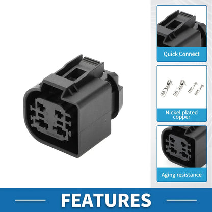 4 Pin Water Pump Connector Plug for BMW Pierburg CWA400