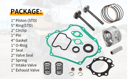 Piston & Ring Gasket Seal Rebuild Kit for Club Car DS (1992–2000)