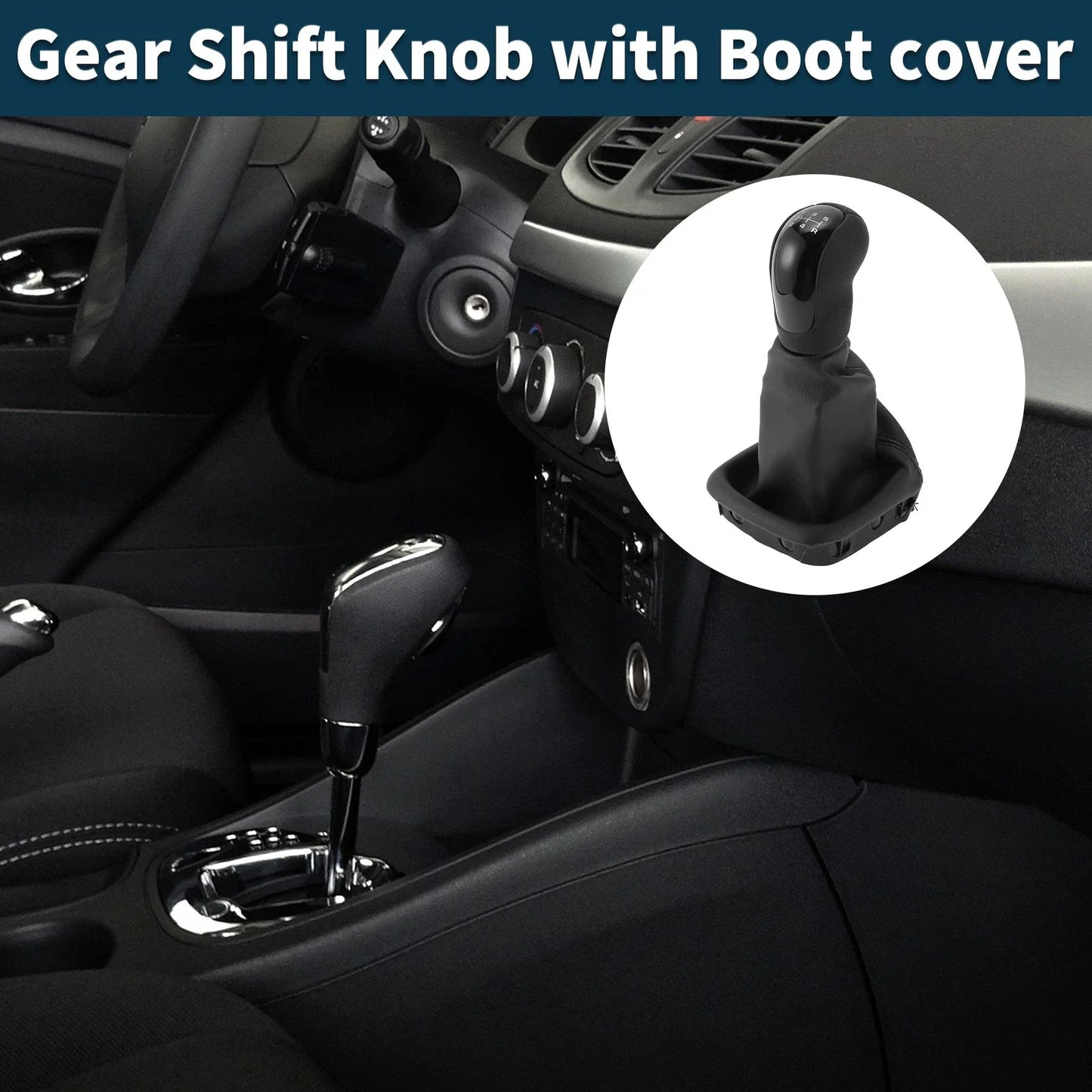 5 Speed Manual Gear Shift Knob with Cover for Mercedes-Benz A-Class (1997-2004)