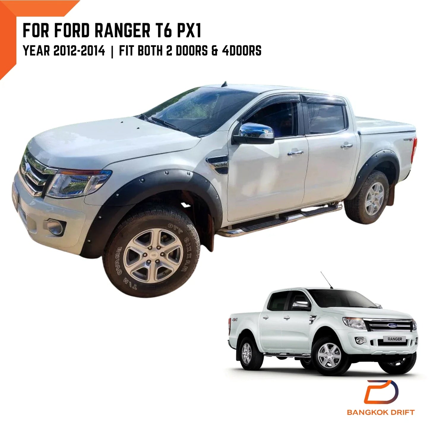 Fender Flare Wheel Arch for Ford Ranger UTE PX1 (2012-2014)