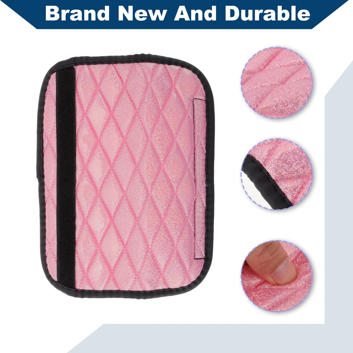 Car Seat Belt Covers for Universal Fit (6.5x23cm) - Pink