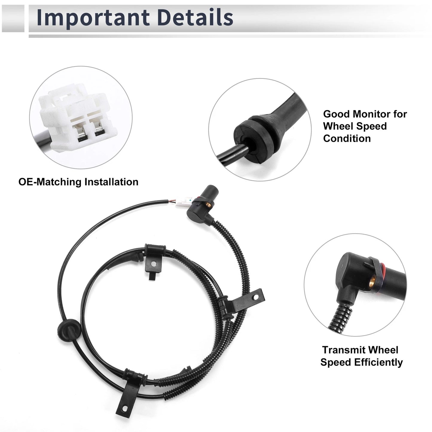 ABS Wheel Speed Sensor for Kia Sorento (2002–2006) No. 956813E111/956813E110