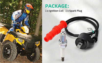 Ignition Coil & Spark Plug for Polaris Magnum 425 500 Xpedition (1995–2005)