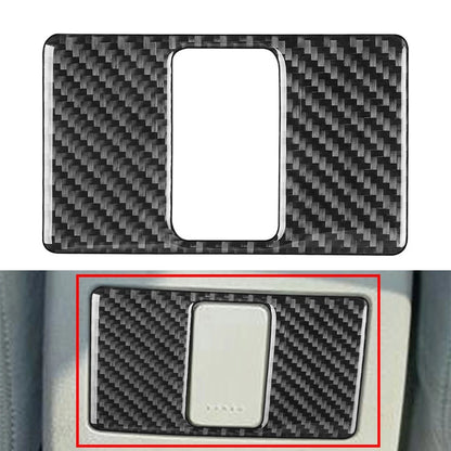 Red Carbon Fiber Shift Knob Cover for Volkswagen Golf MK7 CC Polo (2013–2021)