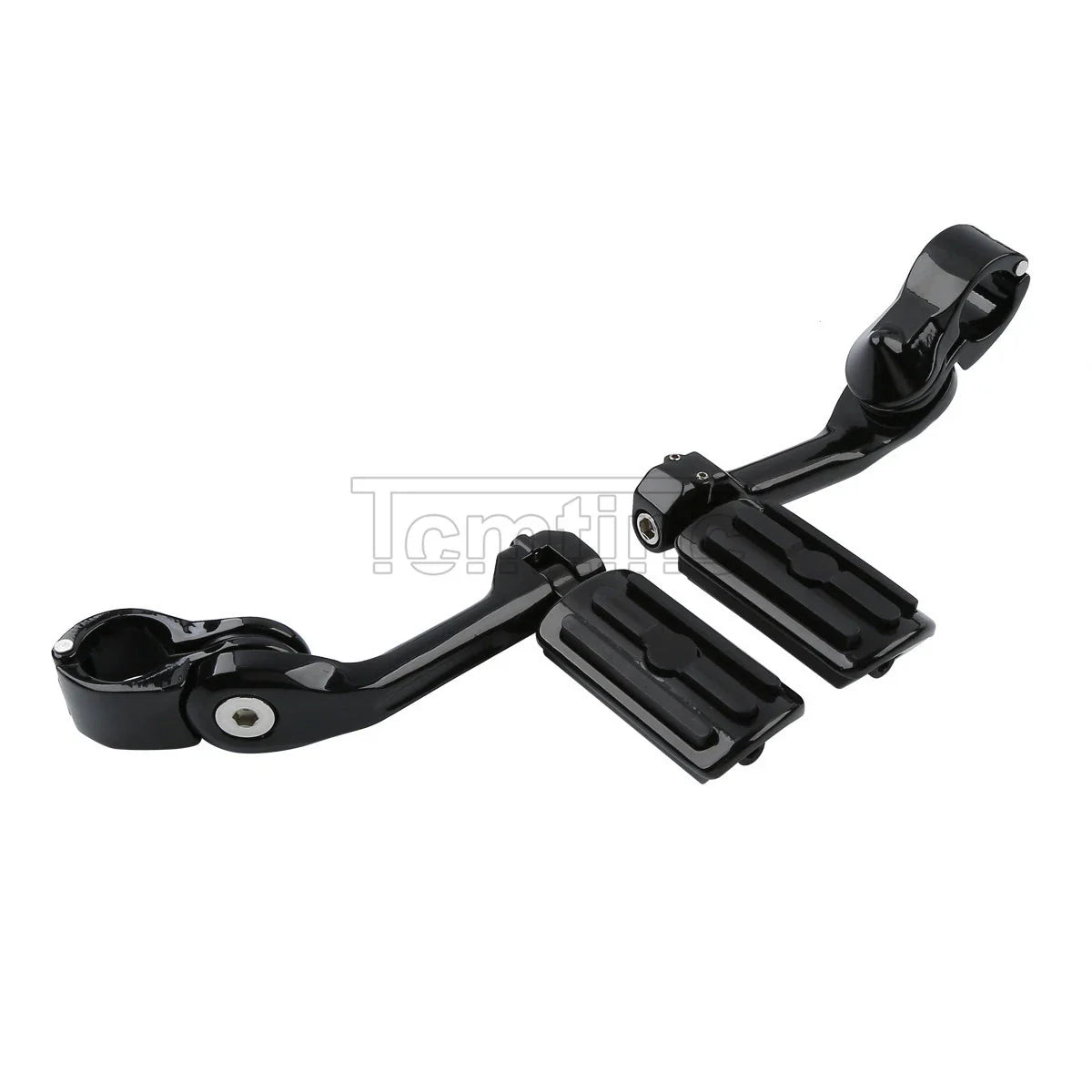 1 1/4" 32mm Black Angled Highway Foot Peg Mount for Harley