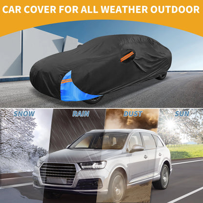 Car Cover Waterproof for Sedan 177" to 185" (Fits Various Models)
