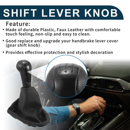 5 Speed Manual Gear Shift Knob & Cover for Chevrolet Spark (2011-2016)