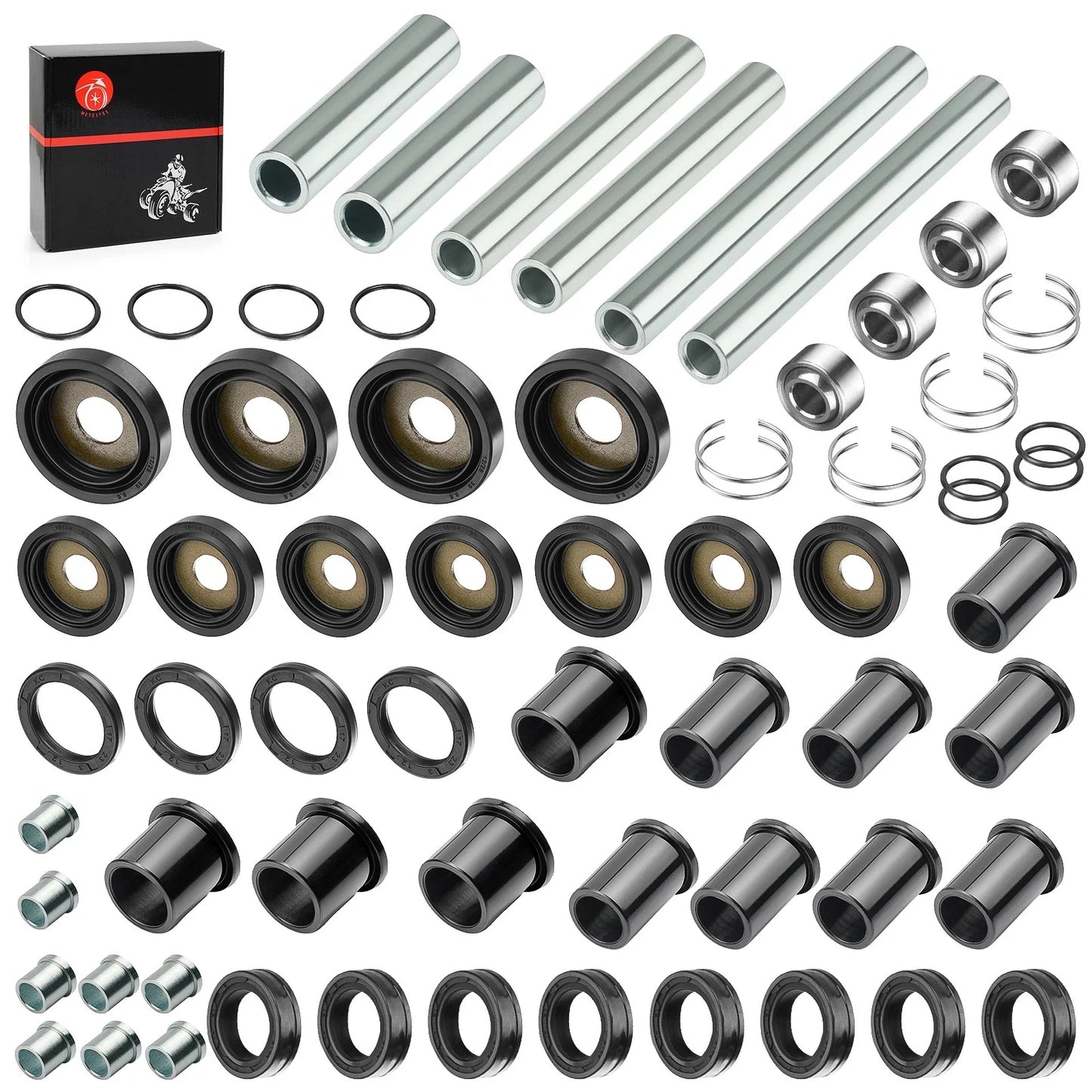 2 x Rear A-Arm Bushing Shaft Kit for Honda Rincon 680 4x4 TRX680 FA FGA (2006–2014)
