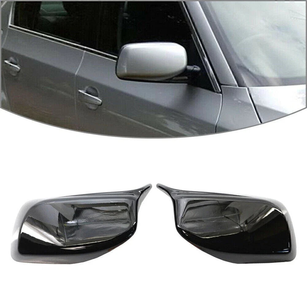 Rear View Mirror Cover Trim Black for BMW E60 E61 (2004-2007)