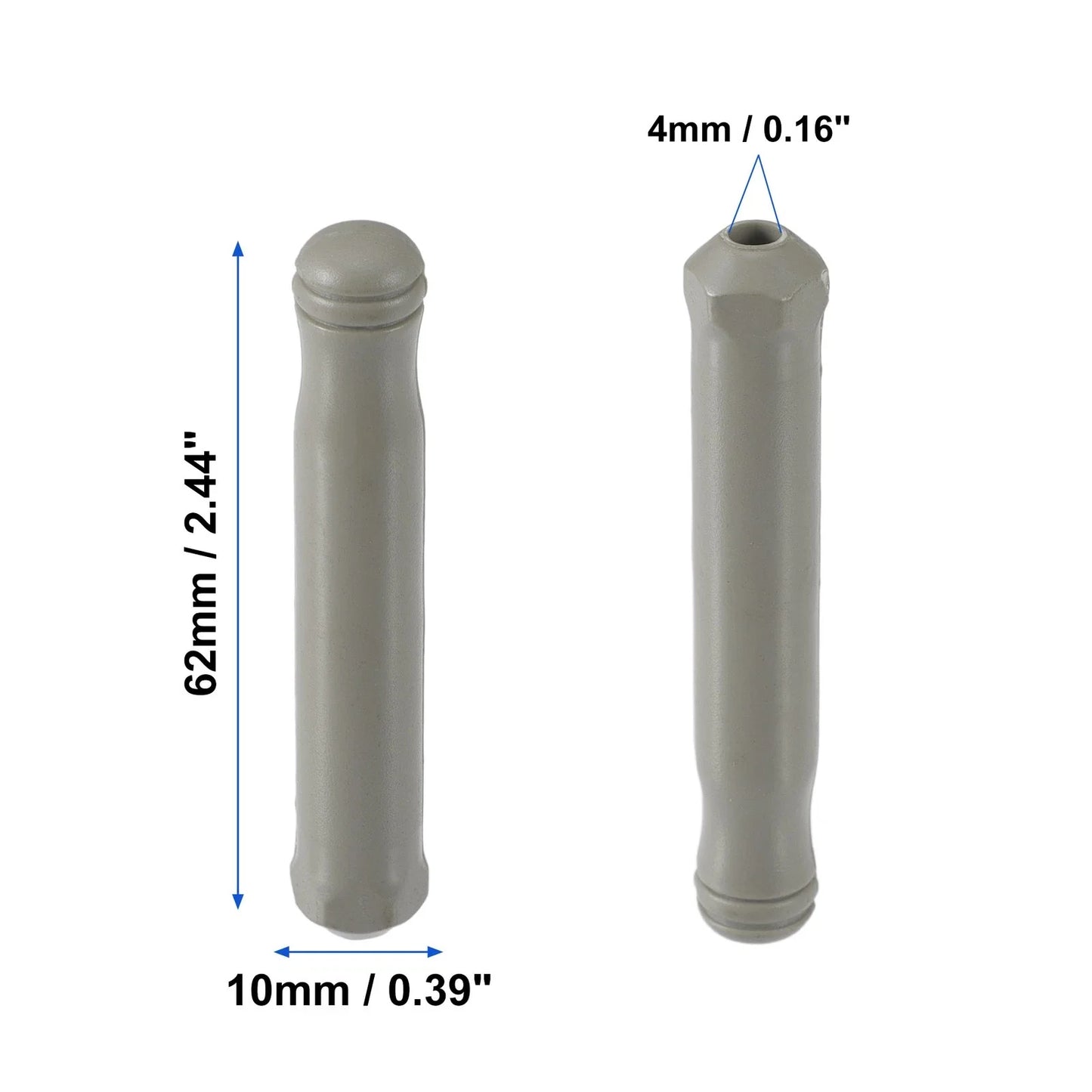 2 x Car Door Lock Rod Knobs Gray for Honda Civic (1996-2000)