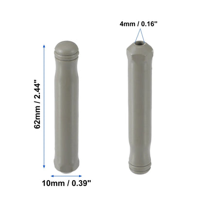 2 x Car Door Lock Rod Knobs Gray for Honda Civic (1996-2000)