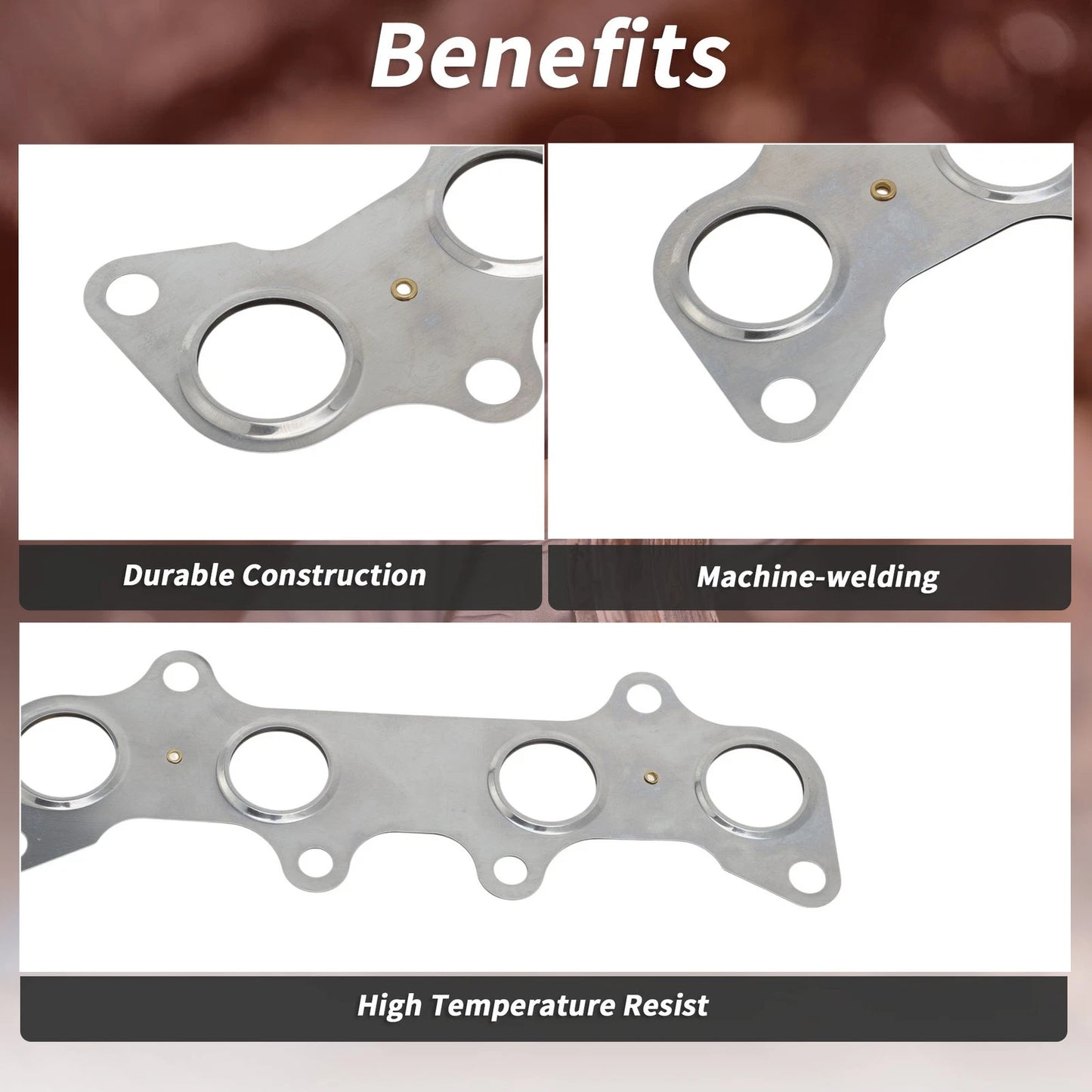 Exhaust Manifold Header Gasket for Toyota Starlet (1989–1999) No. 1717311040