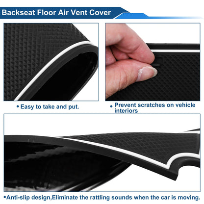 Set of 13 Non-Slip Mats for Suzuki SX4 S-Cross (2014–2018) PVC White