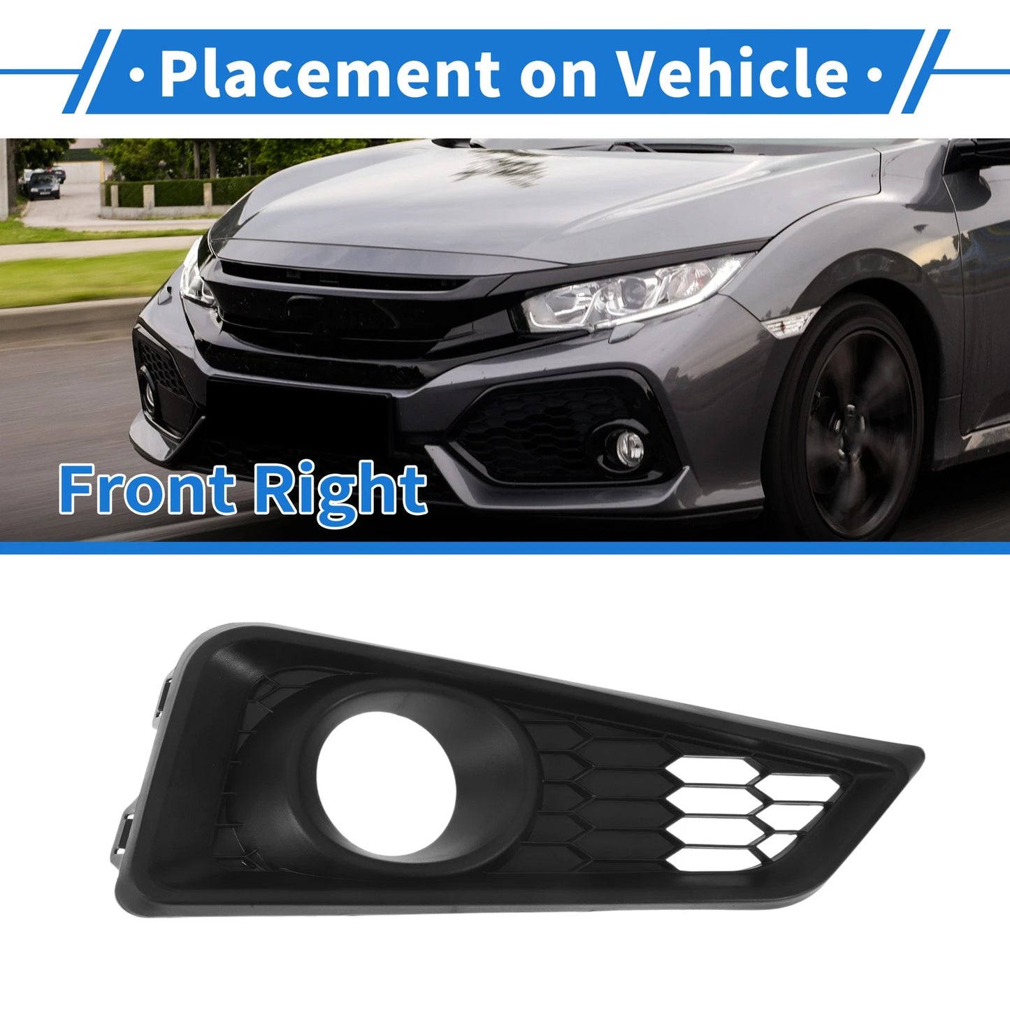 Front Right Fog Light Grill No. 71102T9AT50 for Honda City (2015–2018)