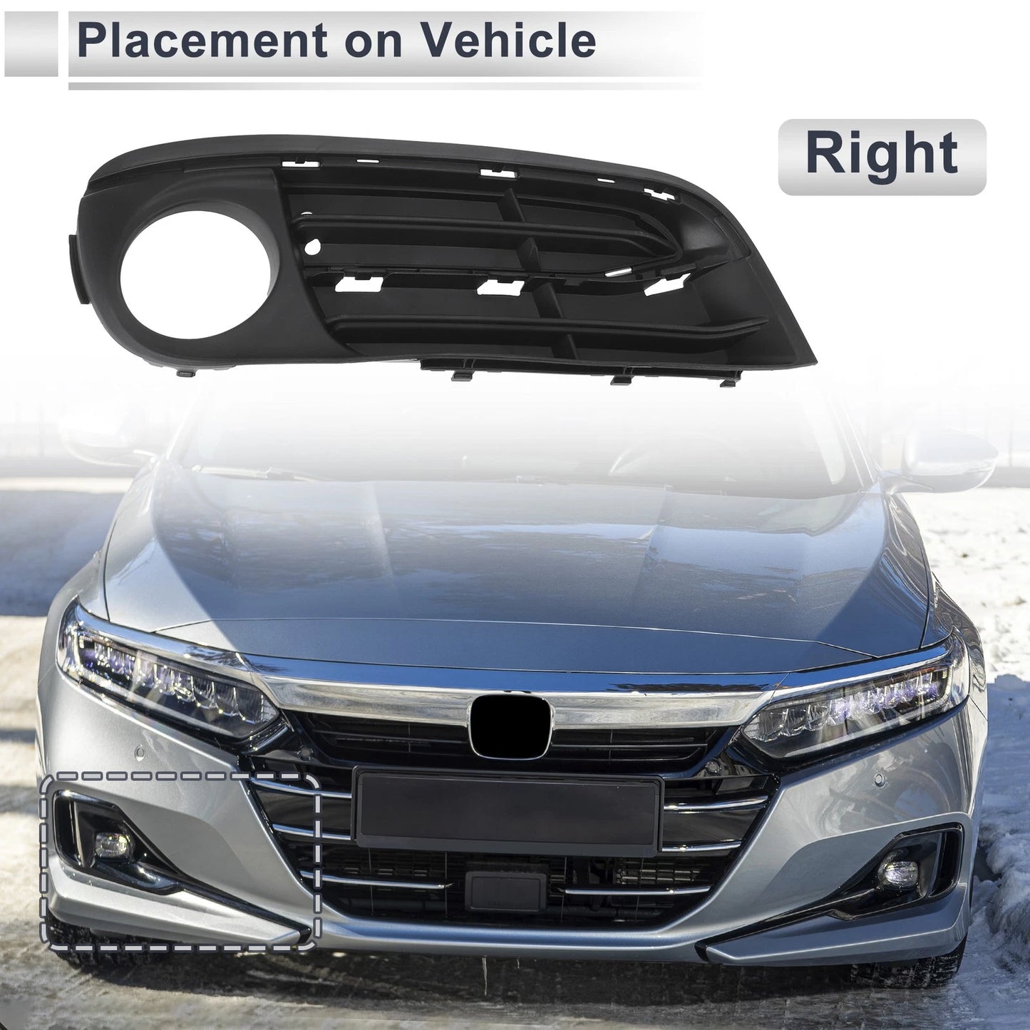 1 Pc Fog Light Grill for BMW 5 Series (2014–2017) No. 51117417786