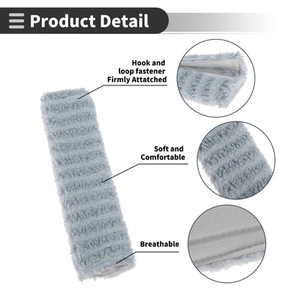 Set of 2 Blue Seat Belt Cover Pads for Universal Fit (26cm)