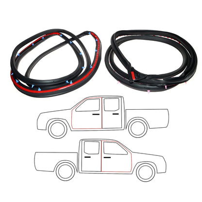 Door Weatherstrip Pair for Toyota Hilux KDN150 RZN154 KDN165 KDN190 (2005–2015)
