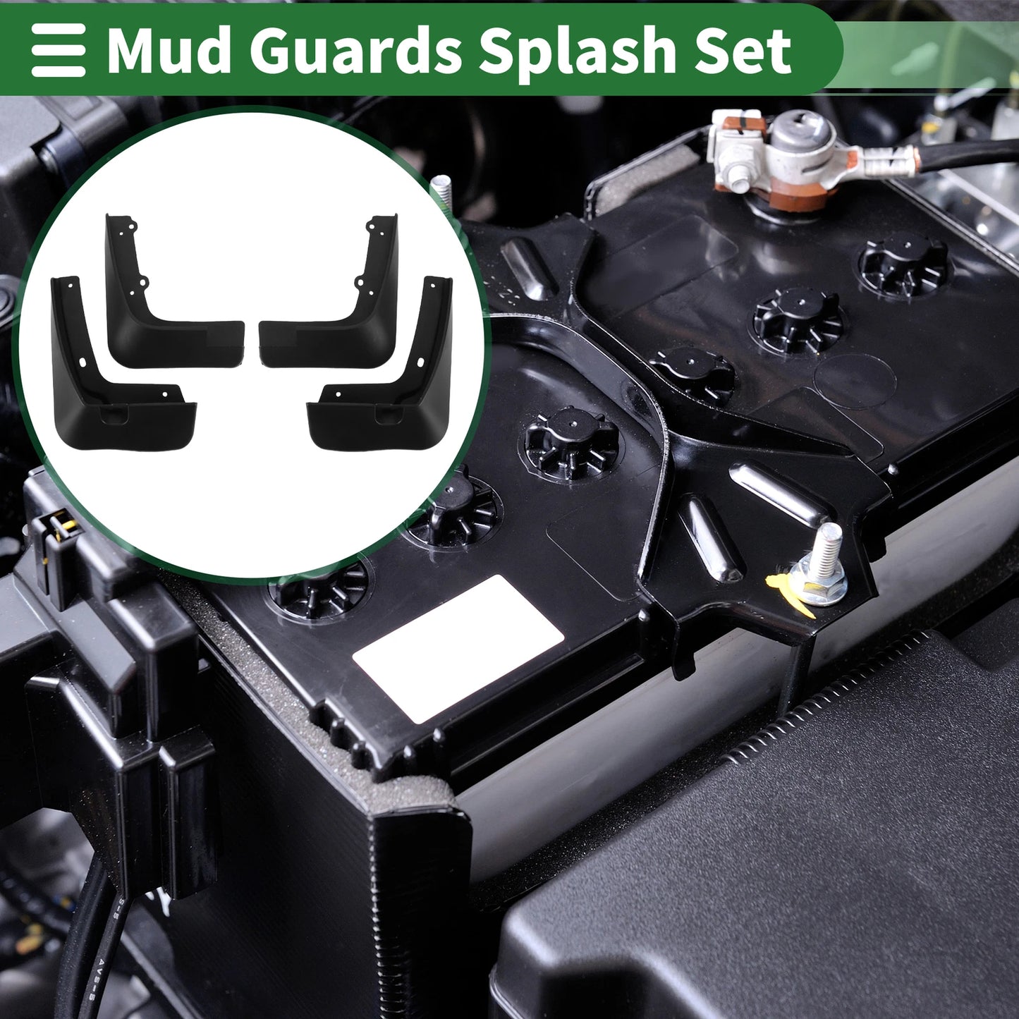 Mud Flaps Splash Guards for Kia Pegas (2017–2024) W/ Mount Accessories