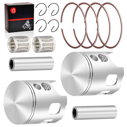Set of 2 Forged Pistons & Ring Bearing Kit for Banshee 350 (1987–2006)