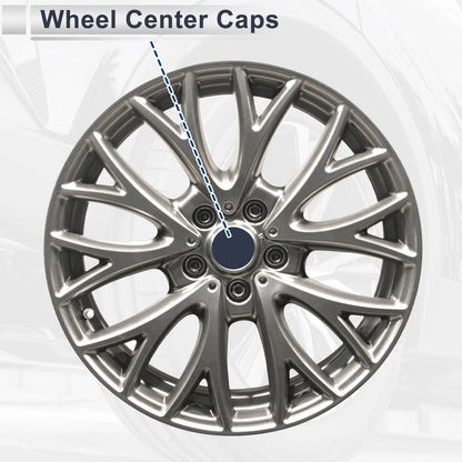 Set of 4 Wheel Center Caps for Chevrolet Silverado 1500 (2007–2013) Silver Tone