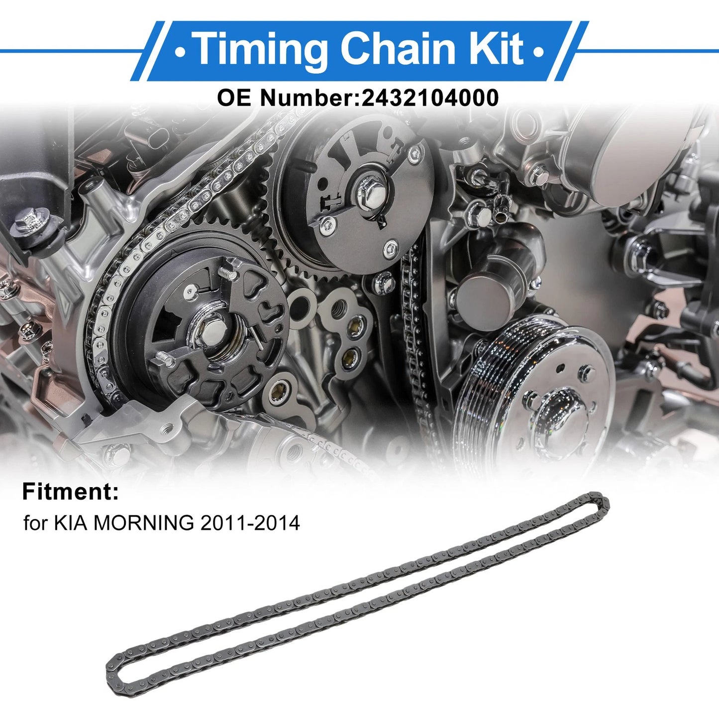 Timing Chain Kit for KIA Morning (2011–2014) No. 2432104000