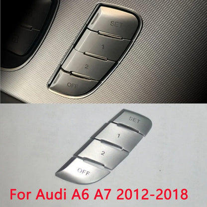 Seat Memory Buttons Sequins Cover Trim for Audi A6 C7/S6/RS6/A7/S7/RS7 (2010–2017)
