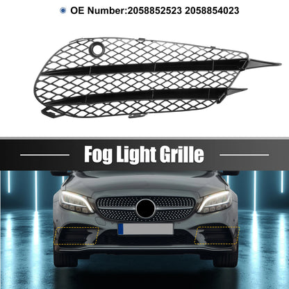 Pair Fog Light Grille Cover Trim 2058852523 for Mercedes-Benz