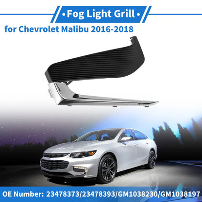 Front Right Fog Light Grill GM1039230 for Chevrolet Malibu (2016–2018)