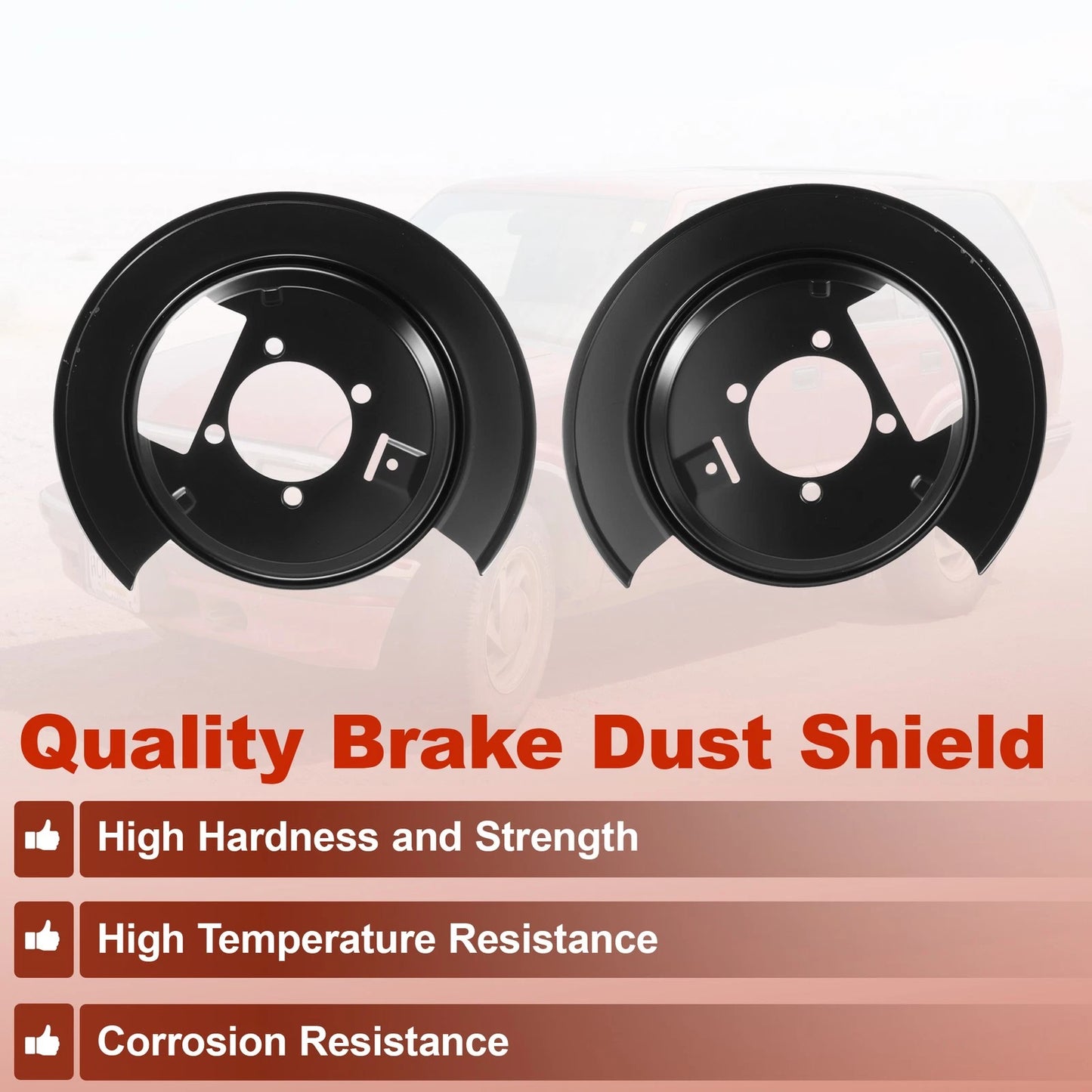 Rear Left Right Brake Dust Shield for Chevrolet Blazer S10 GMC Jimmy (1994–2005) 924-209