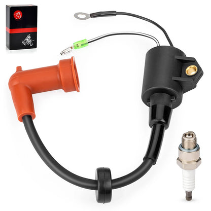 Ignition coil & spark plug wire cap for Yamaha Outboard 2-Stroke(1989–2009)