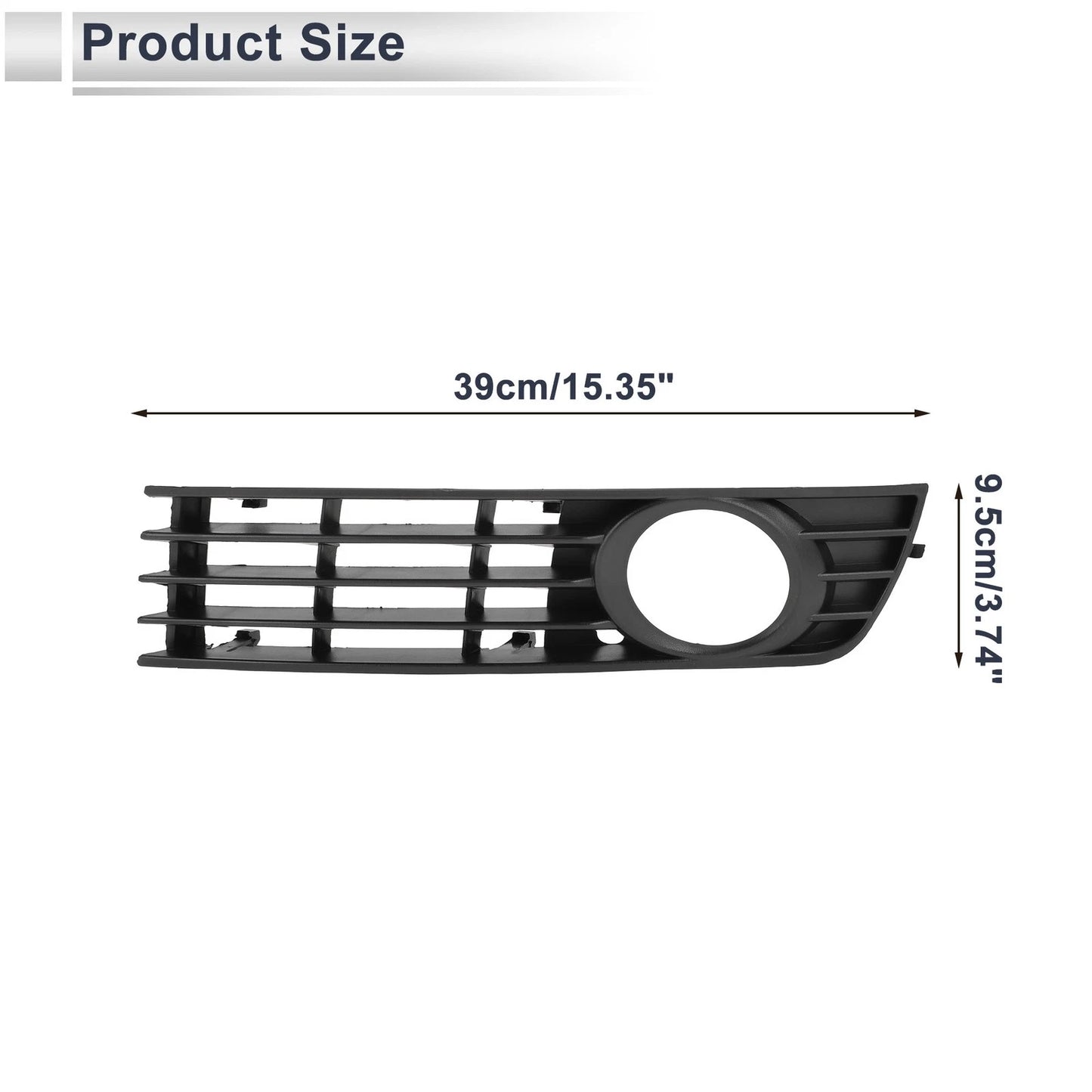 1 Pc Fog Light Grill for Audi A4 Quattro (2002–2005) No. 8E0807681A