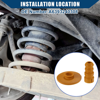 Set of 2 Suspension Strut Bump Stops for Mercedes-Benz Viano (A6393240308)