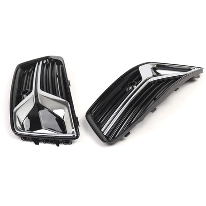Front Bumper Fog Light Grill Covers for Audi A6 C8 (2019–2023)