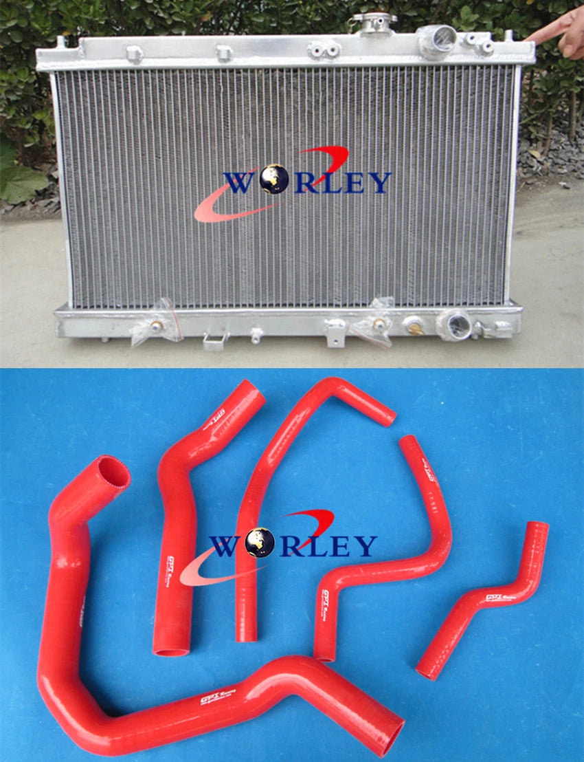 Aluminum Radiator & Hose for Honda Integra Acura DC2 (1994–2001)