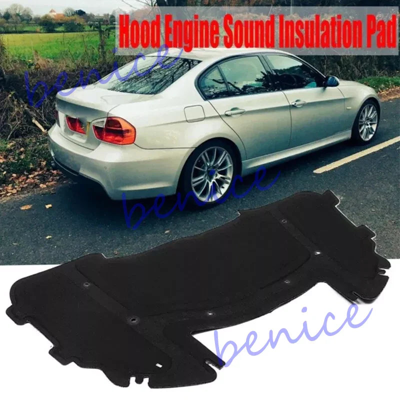 Car Hood Engine Sound Insulation Pad for BMW E90 E91 E92 E93 (2005–2013)