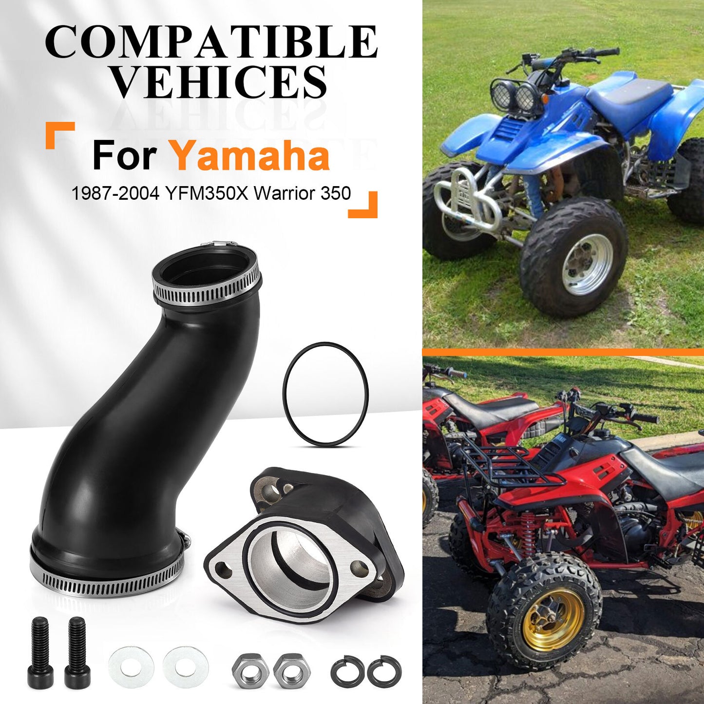 Intake Manifold Boot for Yamaha Warrior 350 (1987–2004)