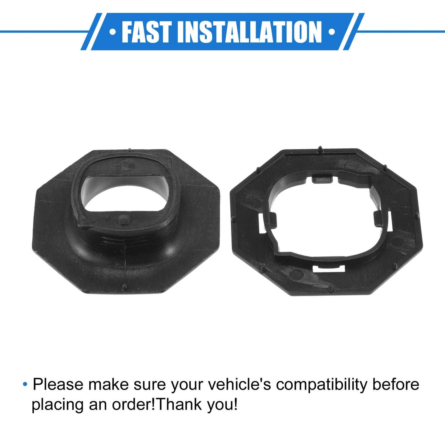 4pcs Car Holder Retainers for Lexus GS 2013-2019 Durable Plastic Black