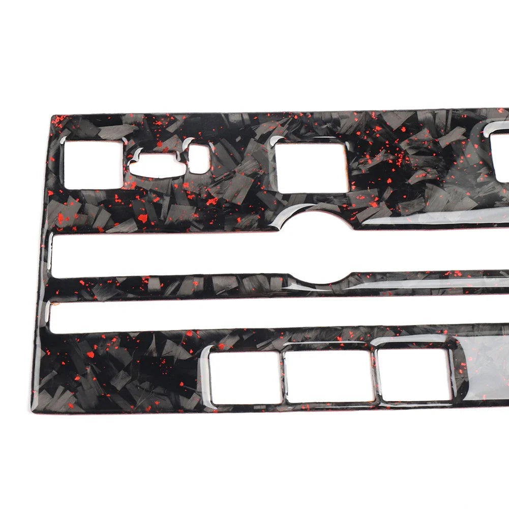 Forged Red CD Panel Frame Cover Trim for Infiniti Q50 Q60 (2014-2019)