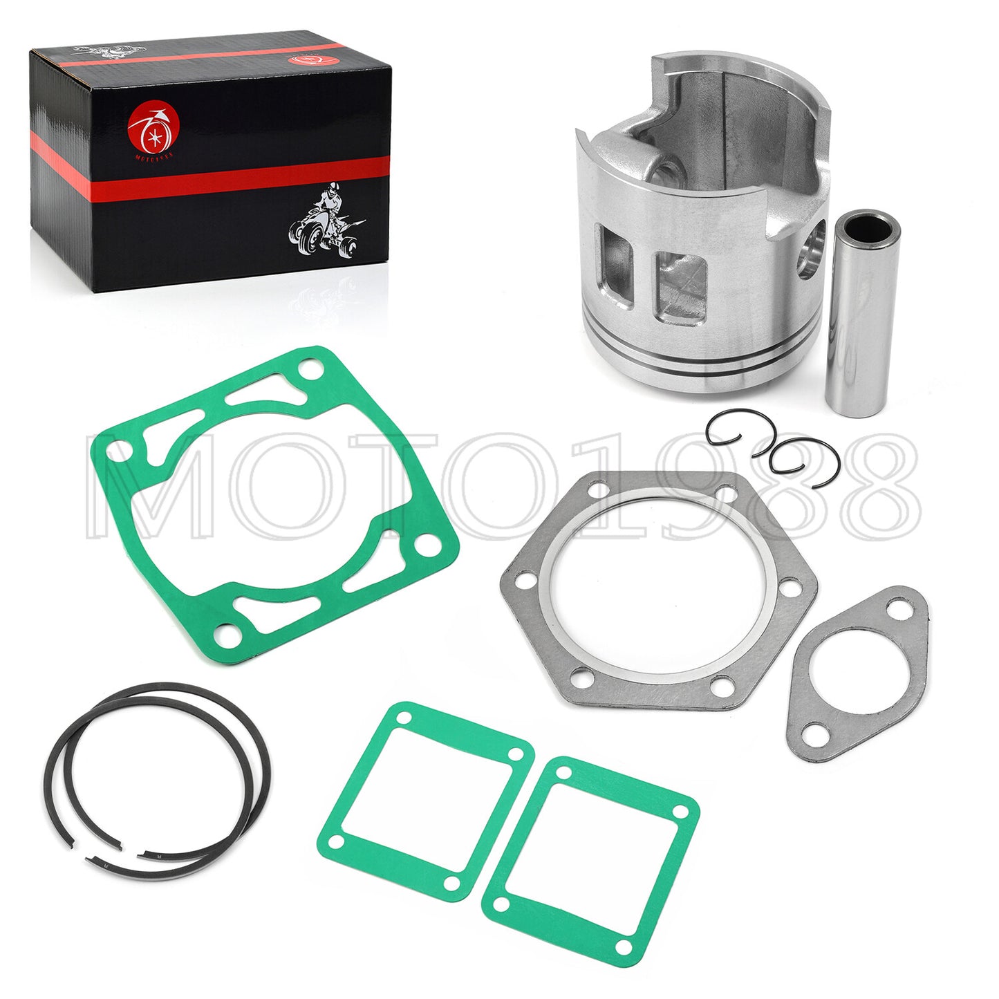 Piston & Rings Kit for EZGO 2 Cycle Gas Golf Cart (1989–1993)