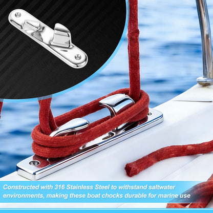 Boat Bow Chock Marine 316 Stainless Steel Cleats for Left Side (155 mm)