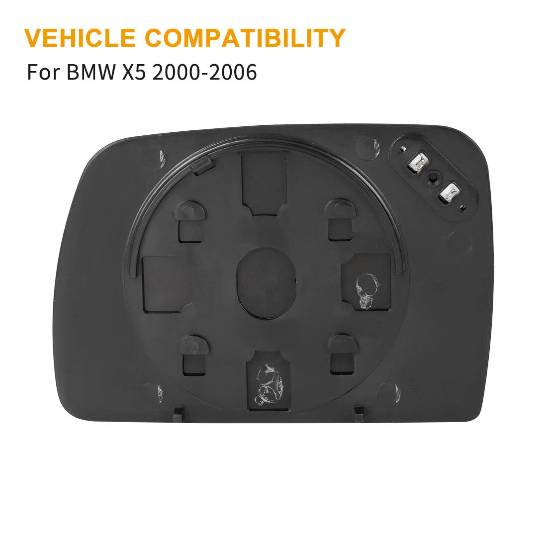 Heated Right Side Rearview Mirror Glass for BMW X5 (2000–2006)