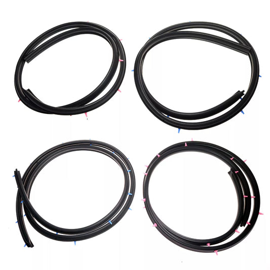 Rear Door Weatherstrip Set for Nissan Sylphy N16 Almera Pulsar Sedan 2000-2006