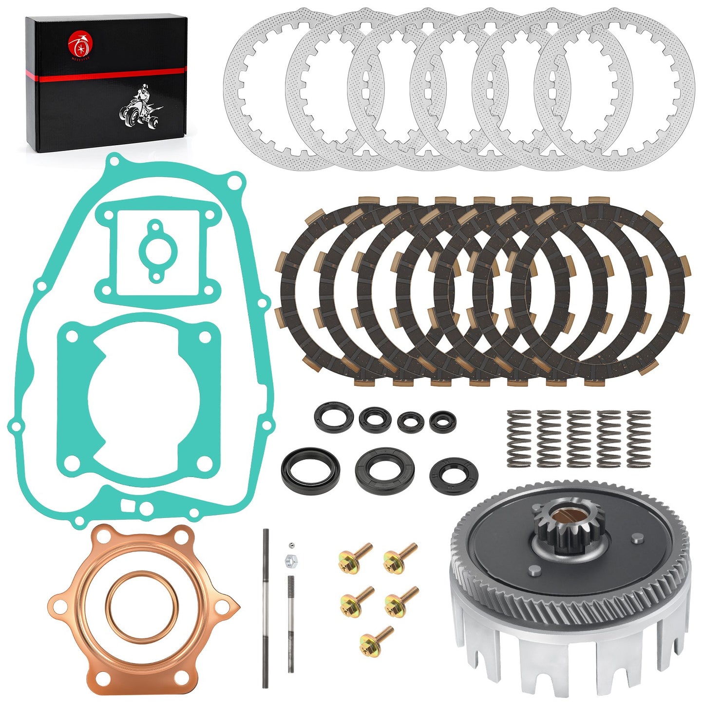 Clutch Kit & Outer Clutch Basket for Yamaha Blaster YFS200 (1988–2006)